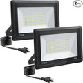 100W LED Flood Lights Outdoor, 6500k Daylight White Outdoor LED Lights by GANGZHIZI