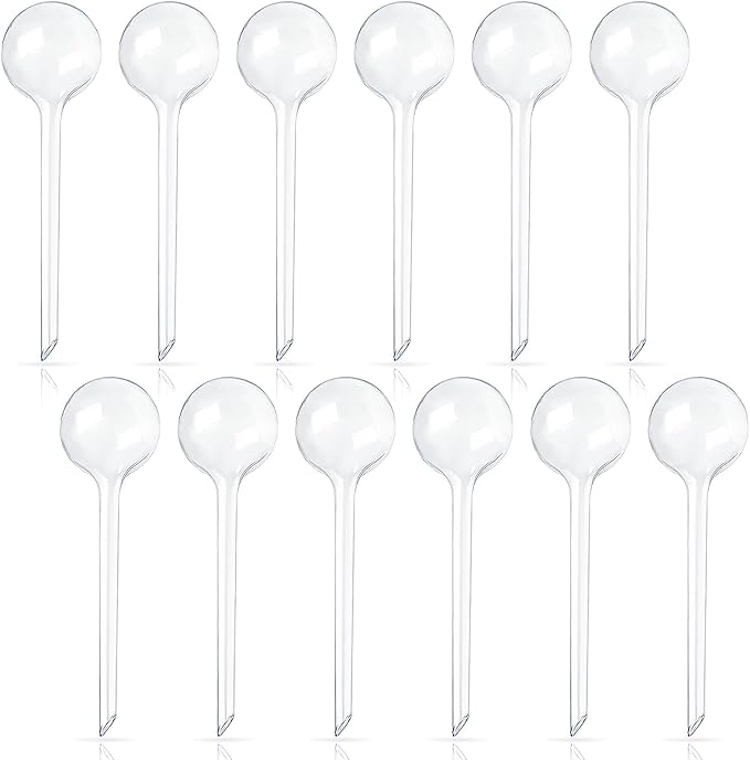 12 Pcs Large Plastic Self-Watering Bulbs by -PlantWateringGlobes-