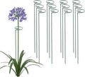 12 Pack 18 Inch Plant Support Stakes, Metal Single stemmed Flower Support by ThealynGardens