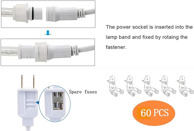 200ft LED Rope Lights Outdoor, 1440 LED Flexible Tube Lights - Image 5
