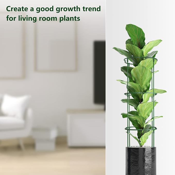 12Packs Plant Support Stake Half Round Plant Support, Stackable 3 Tier Garden - Image 7
