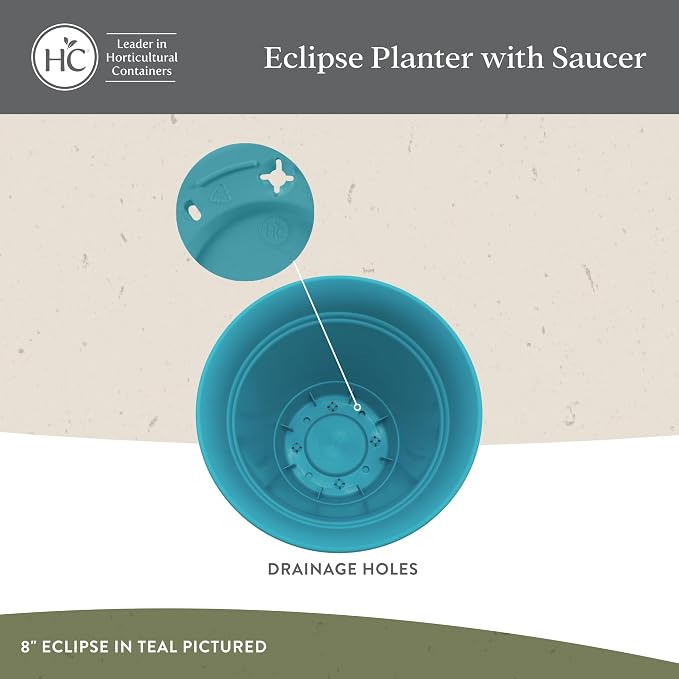 The HC Companies 20 Inch Eclipse Round Planter Pots - Image 3