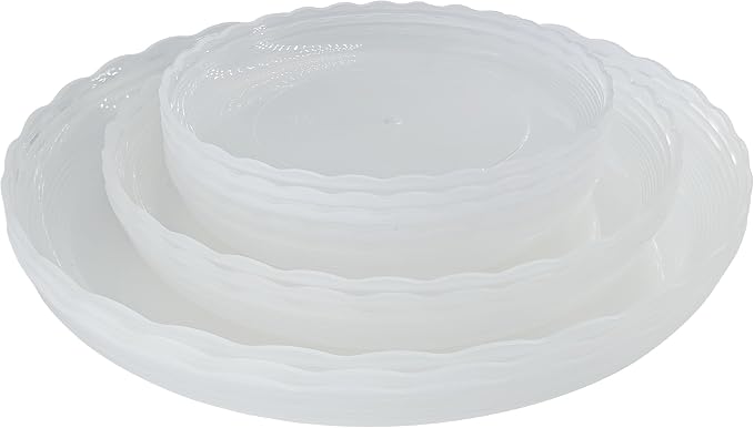 12Pcs Clear Plant Saucer, 6 8 10 Inch Durable Plastic Plant Tray, Round Plant by Lifecouldbesointeresting