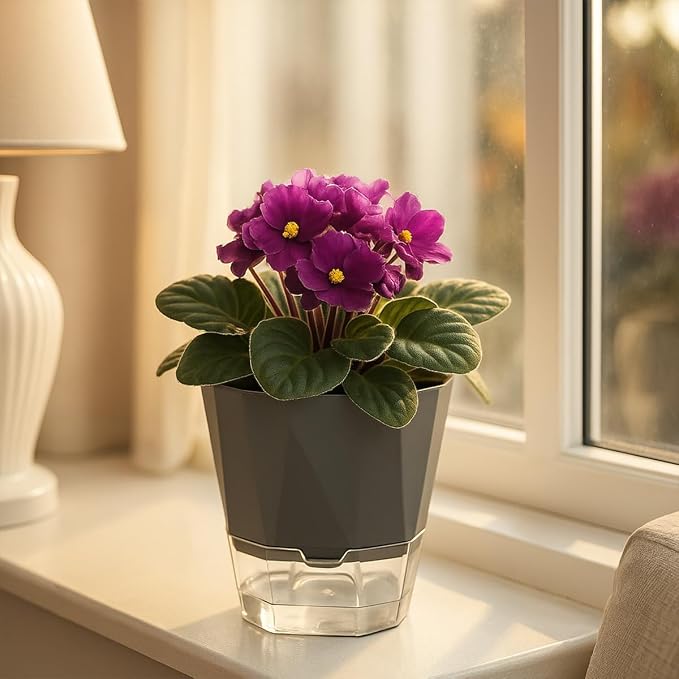 10 Pack Self Watering Pots for Indoor Plants, 6.7 Inches Self Watering Planters - Image 6