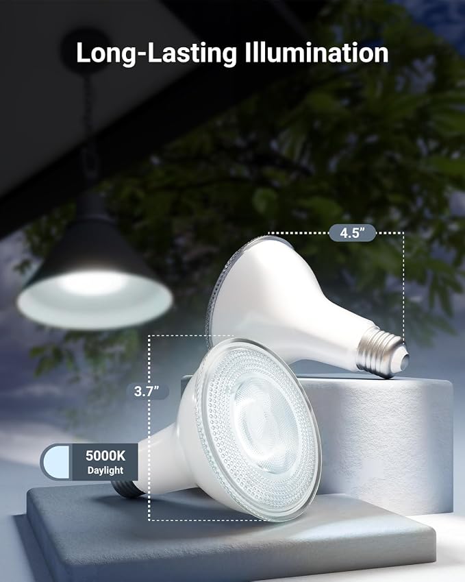 Sunco 24 Pack LED PAR30 Dusk to Dawn Light Bulb - Image 3