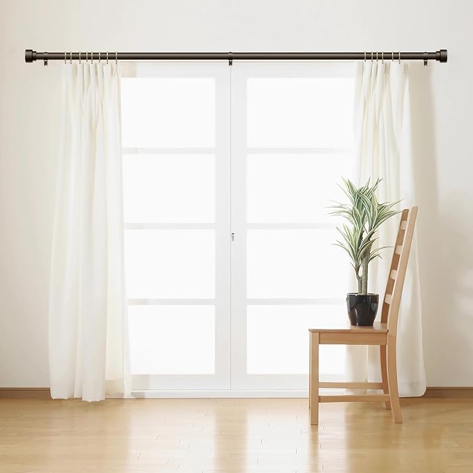 Curtain Rods for Windows 32 to 240, 1 Inch Adjustable Heavy Duty Long Window - Image 3