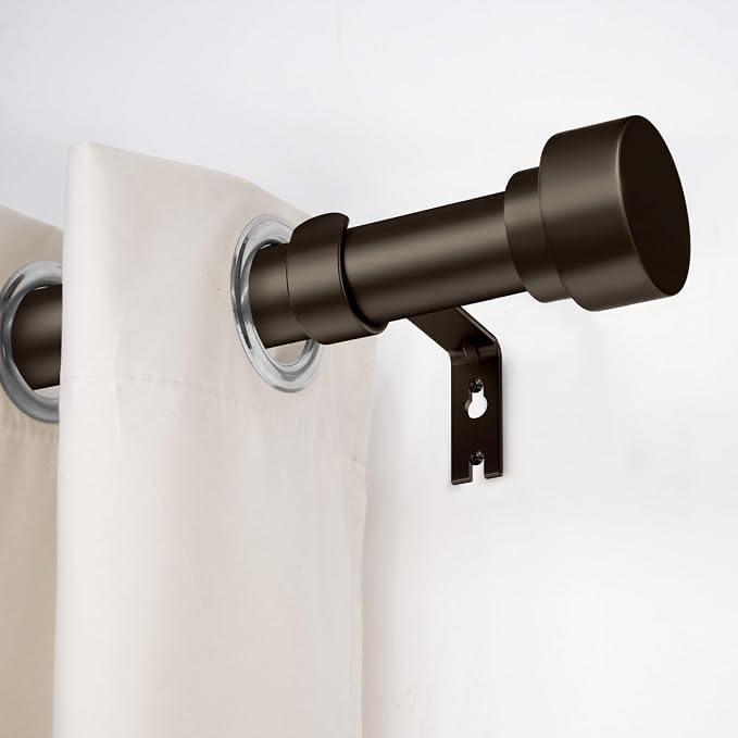 Curtain Rods for Windows 48 to 84, 1 Inch Adjustable Heavy Duty Long Window - Image 2
