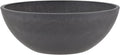 PSW Pot Collection M25DC 10-inch Plastic/Stone/Wood Composite Low Bowl Planter by PSW