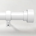 Curtain Rods for Windows 66 to 120, 1 Inch Adjustable White Extra Long Heavy by TimeForest