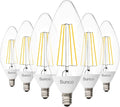 Sunco 6 Pack Dusk to Dawn Light Bulbs LED Outdoor B11, Edison Filament by SuncoLighting