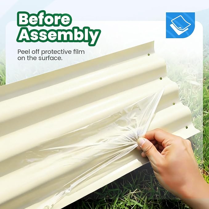 Quictent Galvanized Raised Garden Bed Kit, Strengthened by Crossbar - Image 4