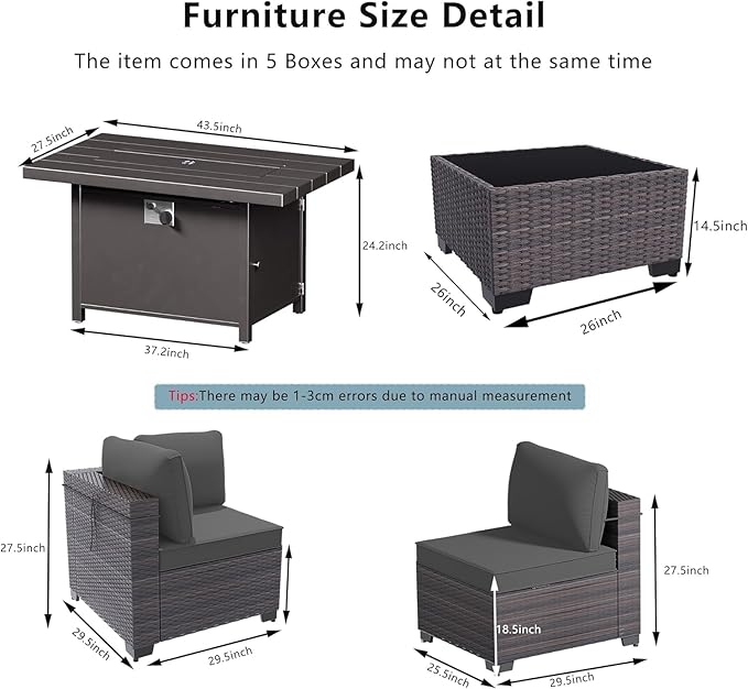 11 Pieces Patio Furniture Set - Image 2