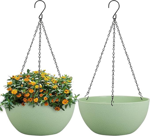 10 inch Hanging Planters for Outdoor Indoor Plants by WSMKSZ