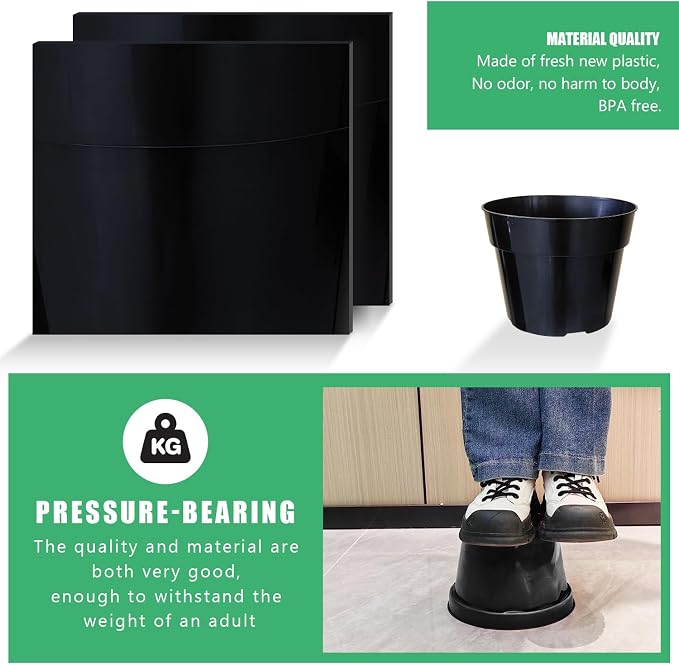 12 Pack Plant Pots, 8 Inch Plant Planter - Image 3