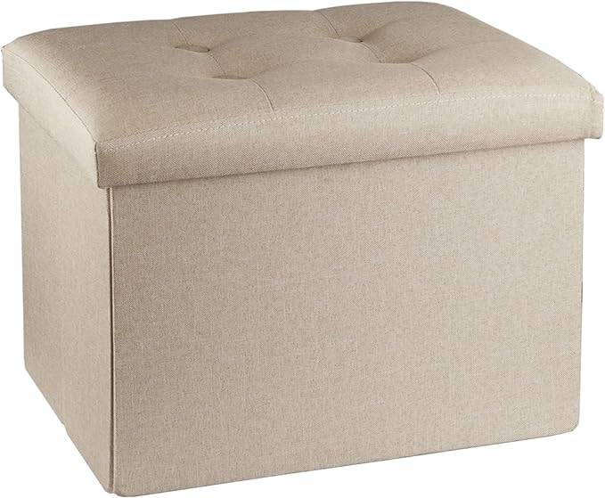 ALASDO Storage Ottoman Footrest Stool Small Ottoman by ALASDO