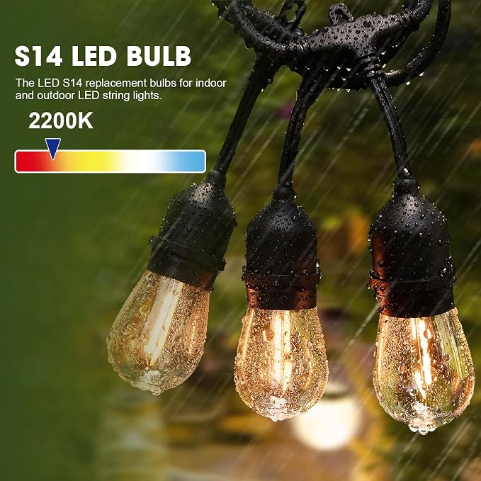 LED S14 Replacement Light Bulbs - Image 2