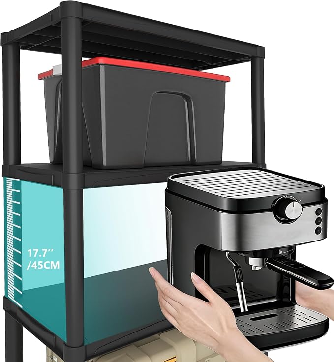 Plastic Storage Shelves, 70.2" H x 11.8" D x 23.62" W Plastic Shelves - Image 4