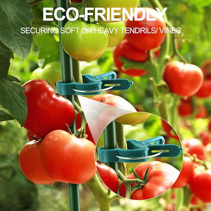 120 Pcs Plant Support Clips, Flower and Vine, Garden Tomato Plant Support Clips - Image 7