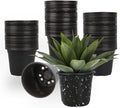 100 Packs 5 Inch Nursery Pots, 4 5 6 Inches Plastic Nursery Pots by TAQIXI