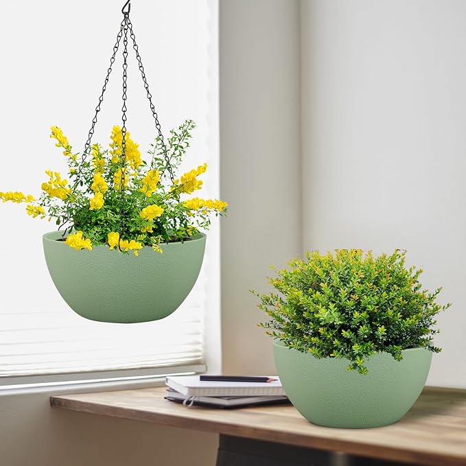 10 inch Hanging Planters Plant Pots - Image 5