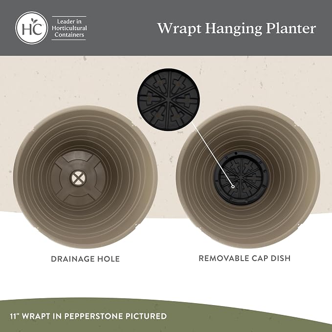 The HC Companies Wrapt Hanging Planters - Image 3