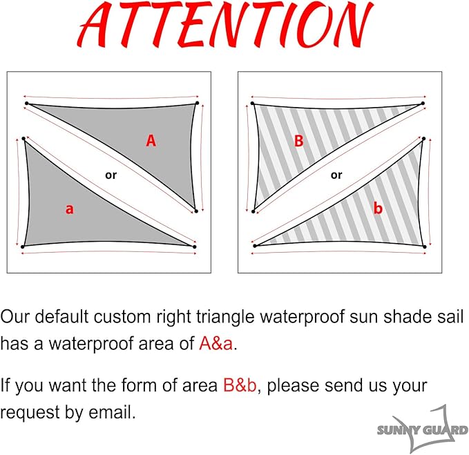 SUNNY GUARD Waterproof Sun Shade Sail 6'x10'x11.7' Turquoise Blue Right - Image 2
