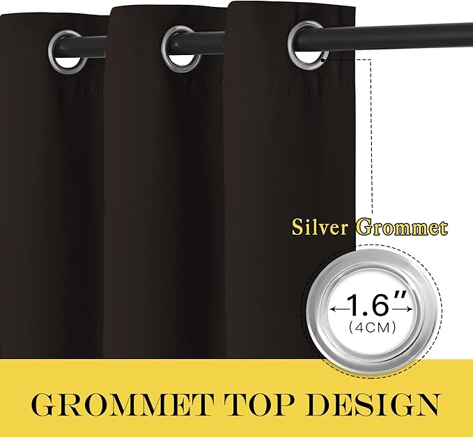 NICETOWN Blackout Short Curtain 63 inches Long - Image 6