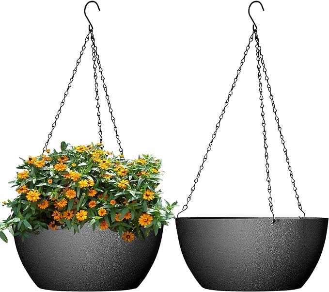 10 inch Hanging Planters for Outdoor Indoor Plants by WSMKSZ