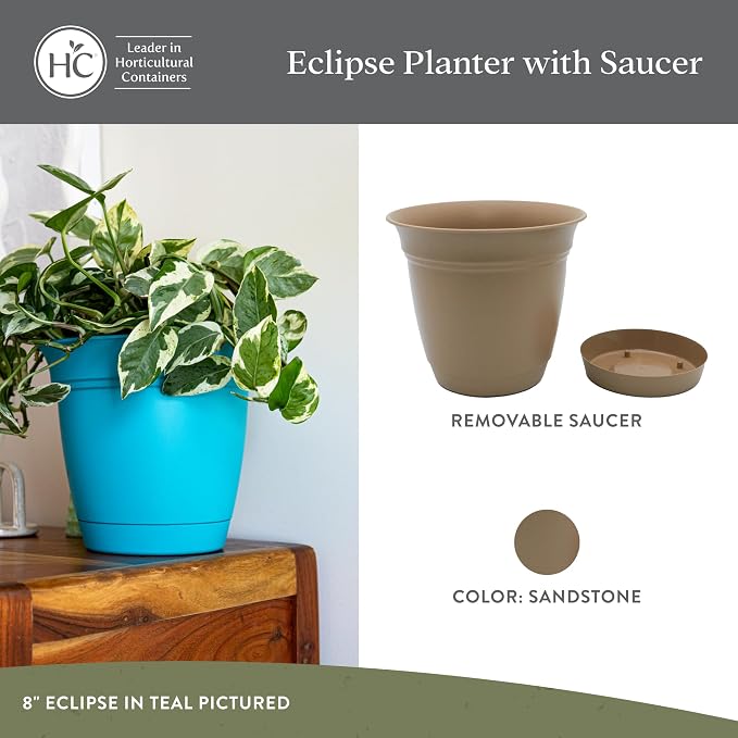 The HC Companies 16 Inch Eclipse Round Planter Pots - Image 2