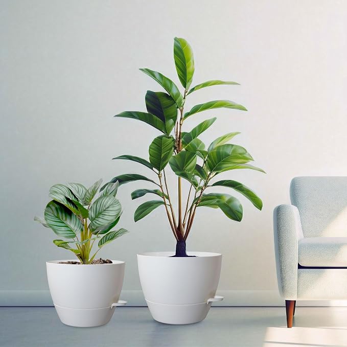 10/9/8 inch Medium Self Watering Pots, Plant Pots - Image 7