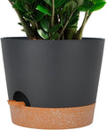 12inch Large Self Watering Plant Pot, Plastic Cylinder Planter by SwinDuck