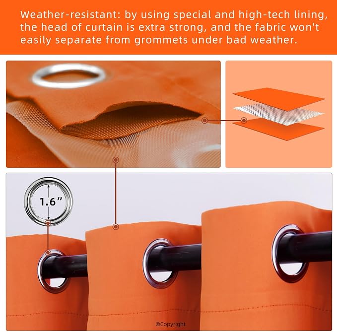 Water Proof Outside Curtains - Image 3