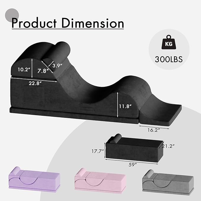 Convertible Yoga Chair for Adults, Ergonomic Foam Lounge - Image 2