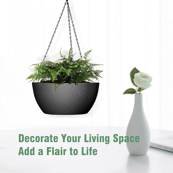 10 inch Hanging Planters for Outdoor Indoor Plants - Image 6