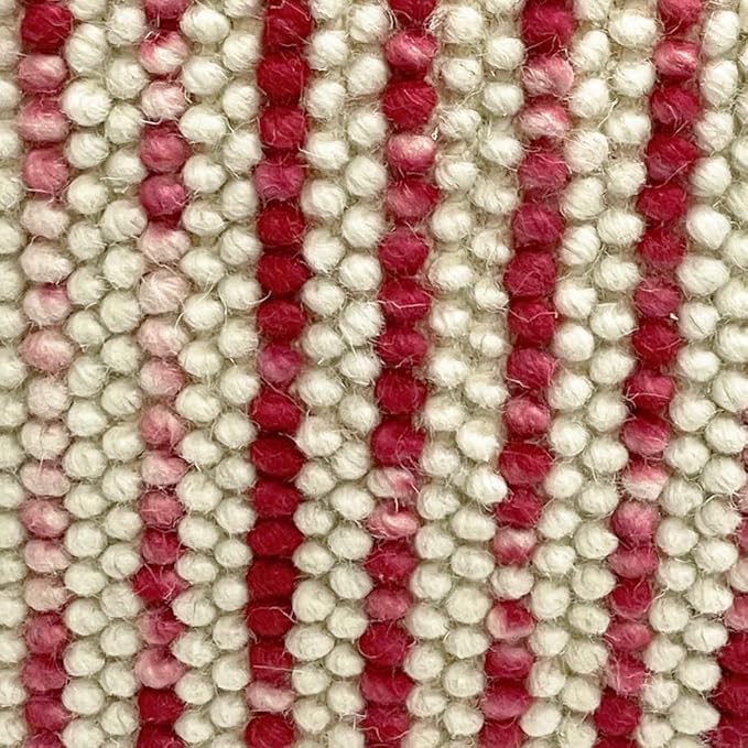 SIMPLIHOME Zoey Boho Cube Woven Pouf in Maroon Cotton and Wool - Image 5
