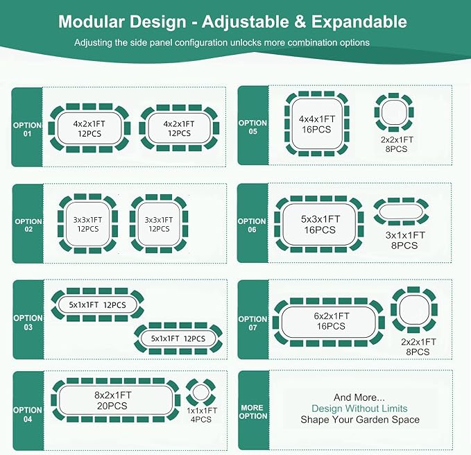 3 in 1 Galvanized Raised Garden Bed - Image 3