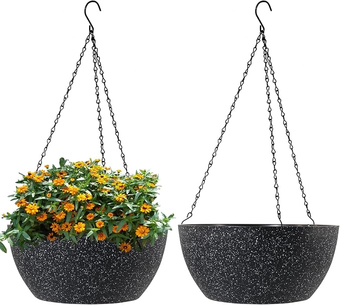 10 inch Hanging Planters for Outdoor Indoor Plants by WSMKSZ