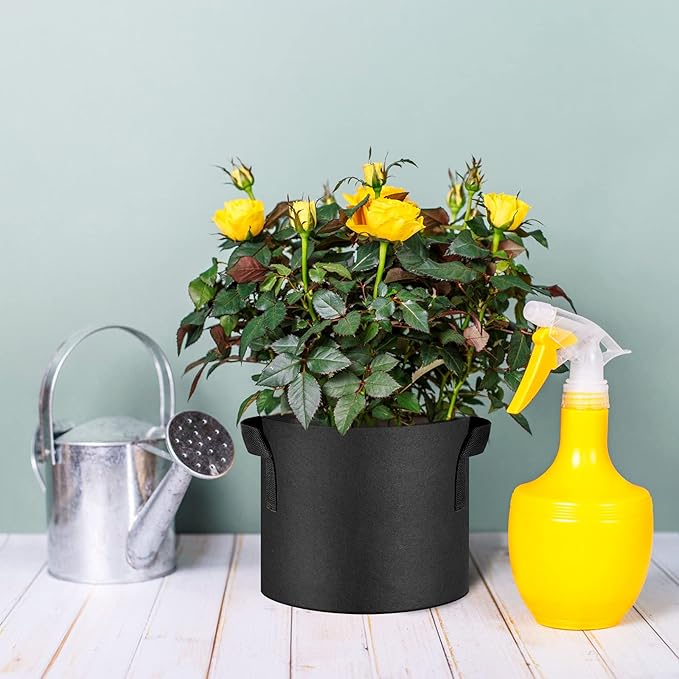 12-Pack 3 Gallon Thickened Non-Woven Grow Bags, Aeration Fabric Pots - Image 7