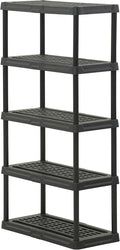 CX 5-Tier Heavy Duty Plastic Storage Shelves that Support up to 150lbs/shelf by Unknown