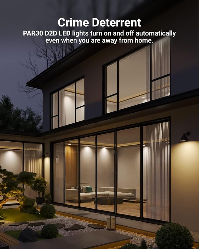 Sunco 2 Pack PAR30 LED Dusk to Dawn Light Bulbs, 850 Lumens, 5000K Daylight - Image 4