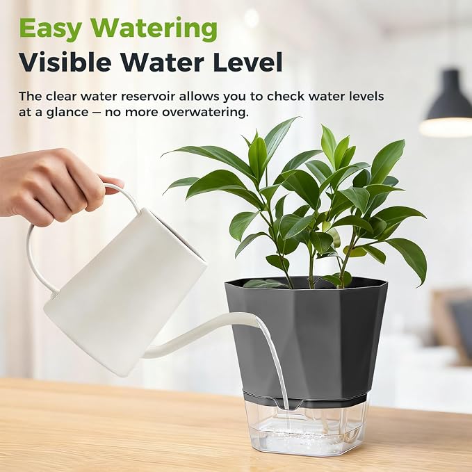 12 Pack Self Watering Plant Pots 6 Inches Self-Watering Planters - Image 9