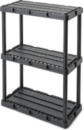 Gracious Living 4 Pack Light Duty Storage Shelves, Knect-A-Shelf 3-Shelf by GraciousLiving