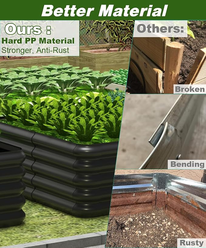 4.3x3.0x1.0ft Raised Garden Bed Kit - Image 3