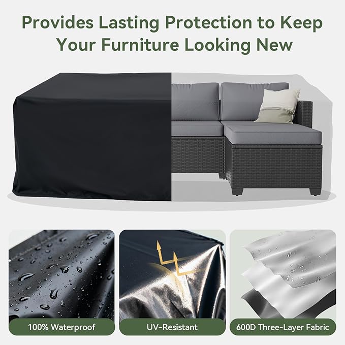 Aoxun 4 Piece Patio Furniture Set - Image 6