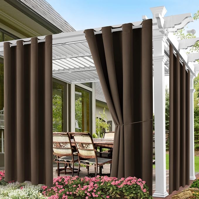 Waterproof Outdoor Curtain W52 x L84 by DivaenCamino