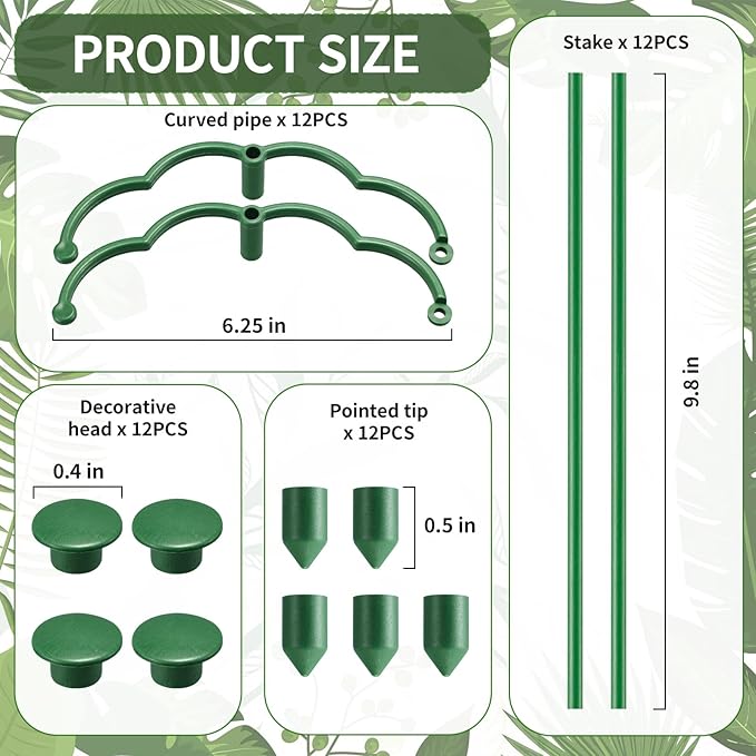 12 Pack Plant Support Stakes Sets - Image 4