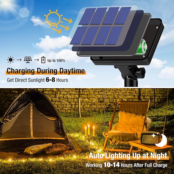 12 Pack Solar String Lights Outdoor, Total 960LED 396FT Solar Fairy Twinkle - Image 3