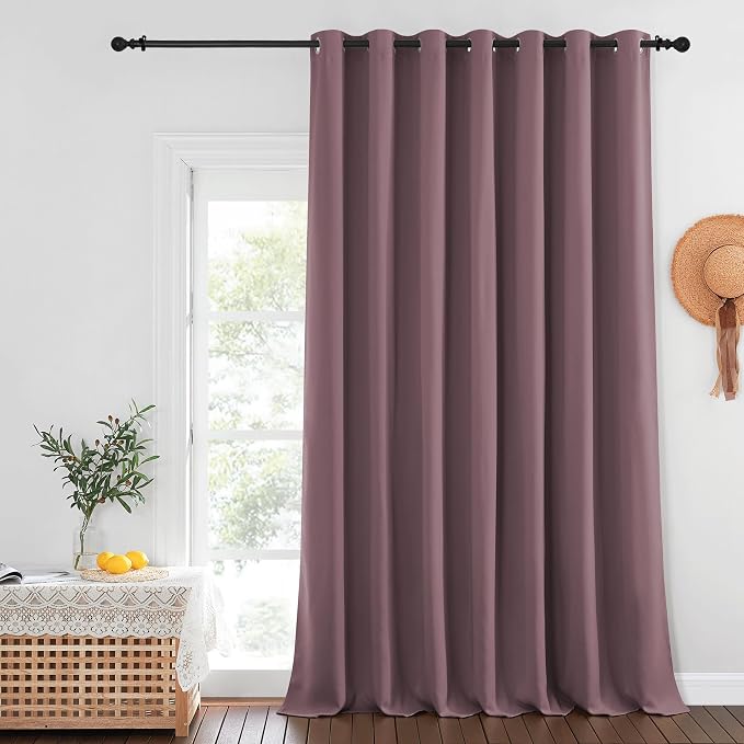 NICETOWN Patio Door Curtain Sound Blocking, Bedroom Privacy Room Divider Curtain by NICETOWN