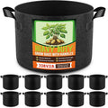 10 Pack 20 Gallon Grow Bags, Thickened Nonwoven Fabric Planter Pots by Unknown