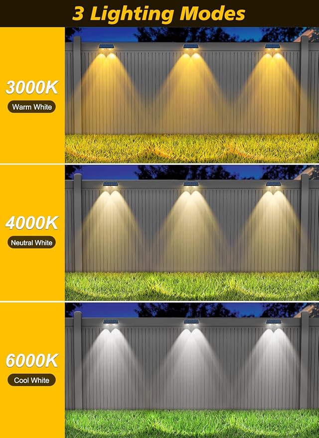 Solar Fence Lights Outdoor - Image 2